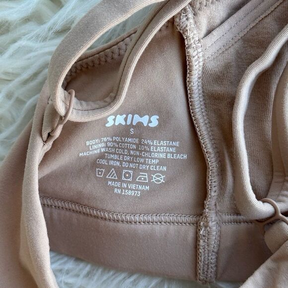 Skims Fits Everybody Maternity Nursing Bralette Clay Size Small - Picture 9 of 10
